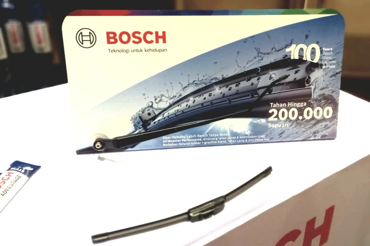 Teknologi Wiper Bosch telah teruji mampu memberikan hasil maksimal pada pengujian 200.000 kali sapuan wiper, Wiper Bosch mampu tetap mempertahankan bentuk dengan hasil maksimal pada sapuan wiper