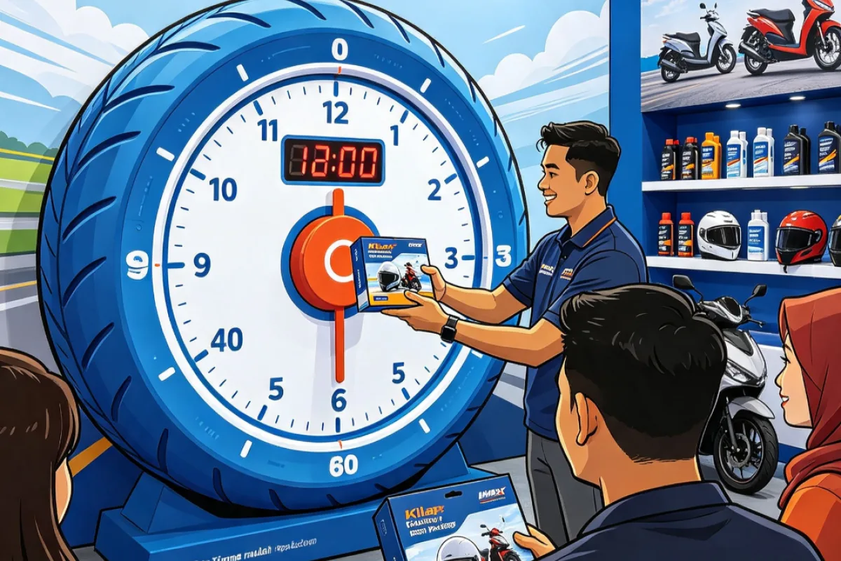 Ilustrasi nteraksi pengunjung & Game Time Stopper – lebih hidup, cocok untuk konten media sosial