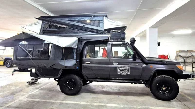 Bushwakka Ubah Land Cruiser Jadi Camper untuk Empat Orang, Ada Bilik Mandi