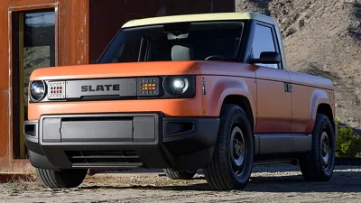 Slate EV Pickup Hadir dengan Warna Dasar Abu-Abu, Pembeli Bisa Bungkus Sendiri