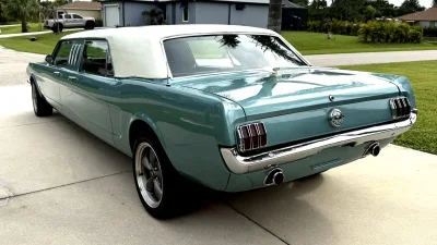 Ford Mustang 1966 Diubah Jadi Limusin Delapan Kursi, Pakai Pintu Belakang dari Pintu Depan