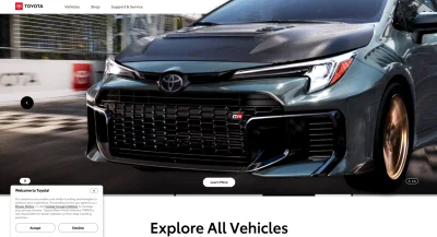 Toyota Digugat Gara-gara Tombol Tolak Cookie yang Dianggap Palsu