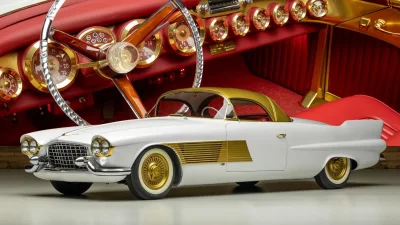 Konsep Cadillac Elegante 1955 Berlapis Emas Siap Dilelang
