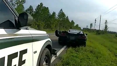 Kebut 130 km/jam di Zona 45 mph, Pengemudi Corvette Ditangkap di Florida