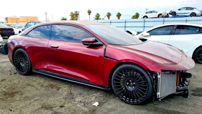 Mobil Lucid Air Coupe Milik Shaquille O'Neal Kecelakaan, Muncul di Tempat Penampungan