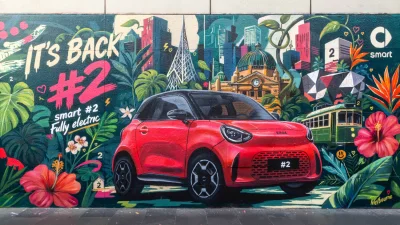 Smart #2 Pakai Mural Jalanan sebagai Kampanye Pemasaran Unik