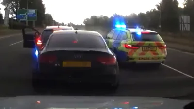 Audi S5 Curian Tak Bisa Kabur dari Kejaran BMW Polisi