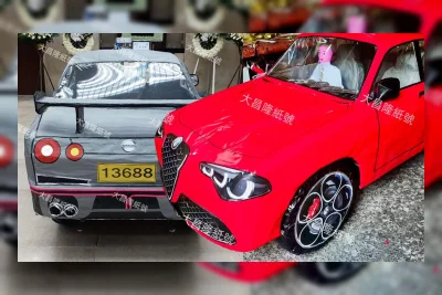 Toko di Hong Kong Jual Mobil Kertas untuk Ritual Pemakaman, dari Porsche hingga GT-R