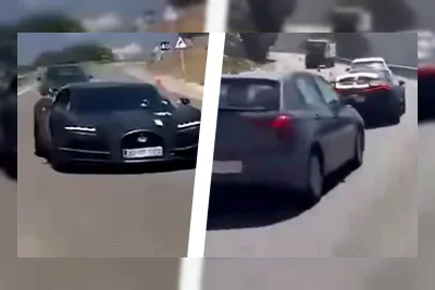 VW Polo Tabrak Prototipe Bugatti Tourbillon di Spanyol