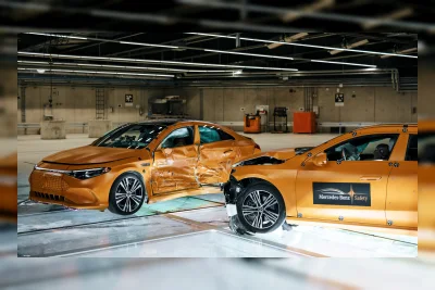 Mercedes-Benz Tabrakkan Dua CLA untuk Uji Keselamatan EV