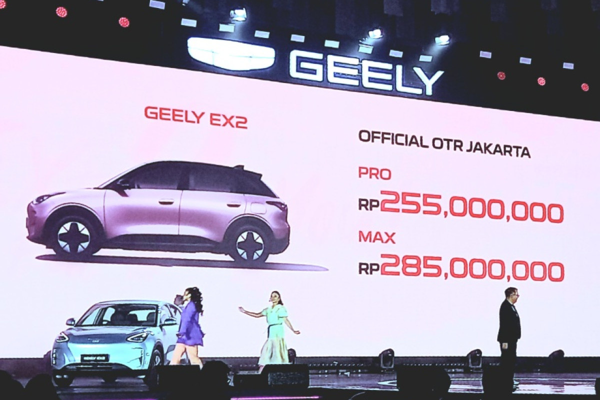 Geely Indonesia Resmi Mengumumkan Harga OTR EX2, Mulai Rp229,9 Juta