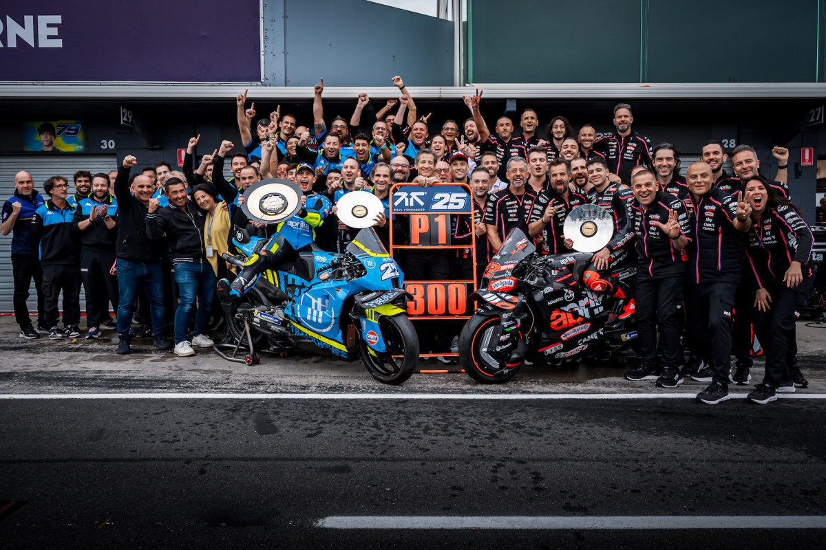 Aprilia Racing Cetak Kemenangan Ke-300 di Ajang Kejuaraan Dunia Grand Prix FIM