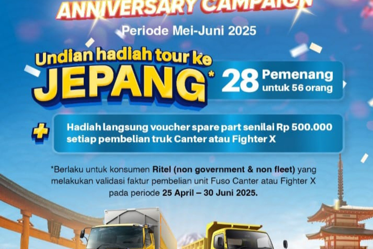 55 Tahun Mitsubishi FUSO di Indonesia, KTB Gelar Undian Berhadiah dan Promo Spesial 