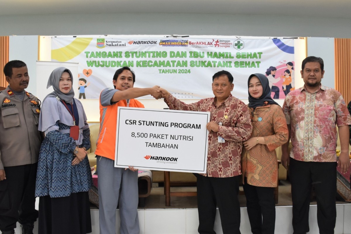 Hankook Tire Bersama Pemerintah Kabupaten Bekasi Gelar CSR Stunting Care Program