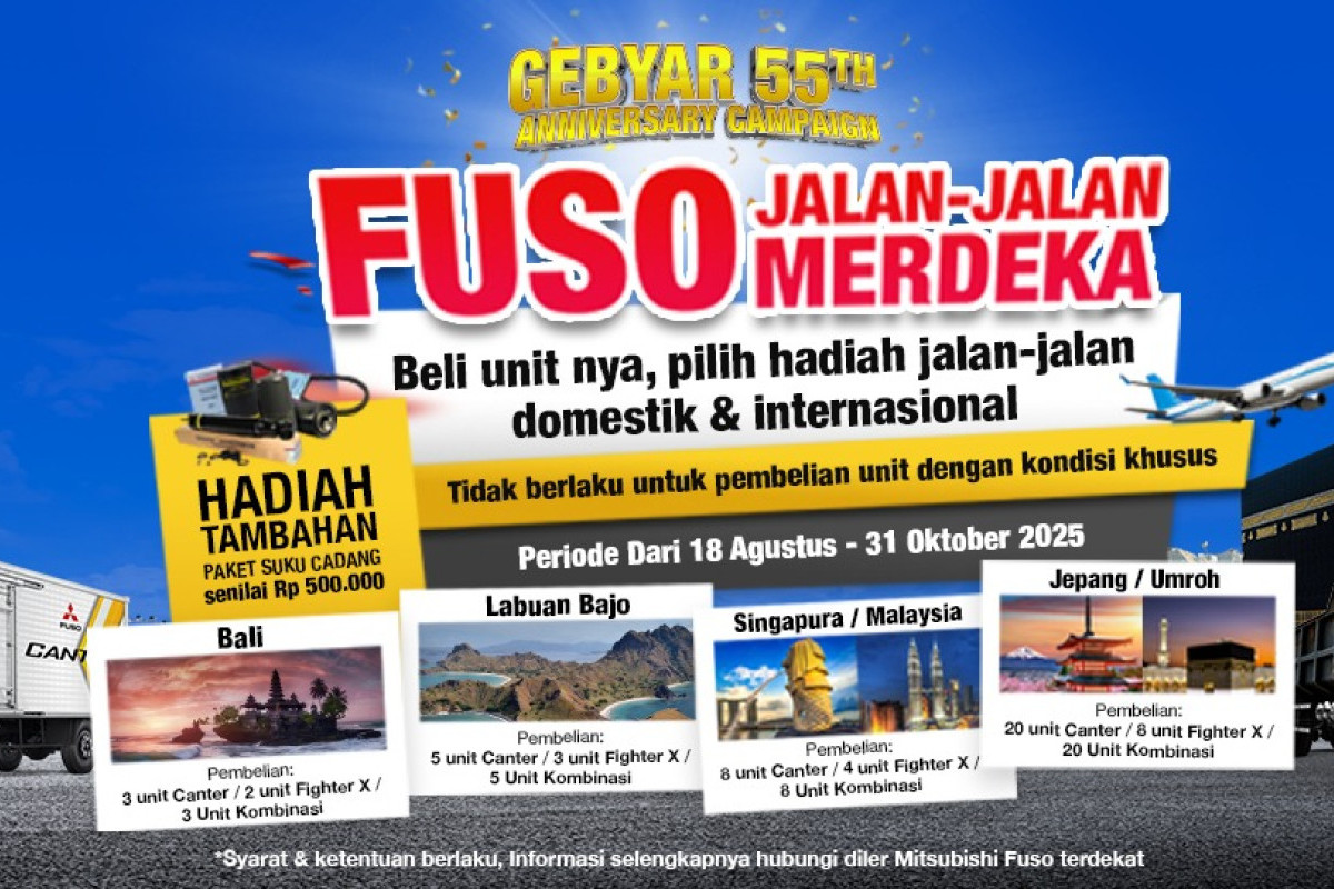 Mitsubishi Fuso Gelar Program FUSO Jalan-Jalan Merdeka dam Paket umroh untuk Konsumen Setia