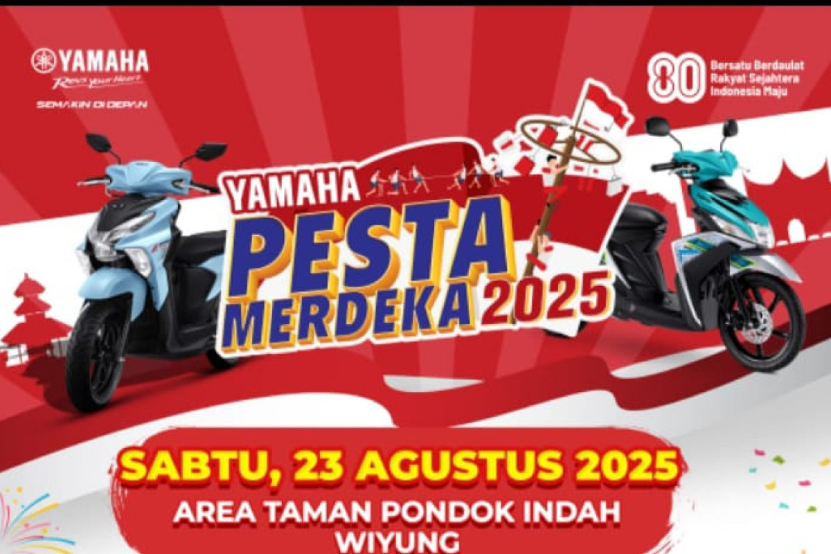 Semarak Pesta Merdeka 2025 Bersama Yamaha STSJ dan Cak Kartolo