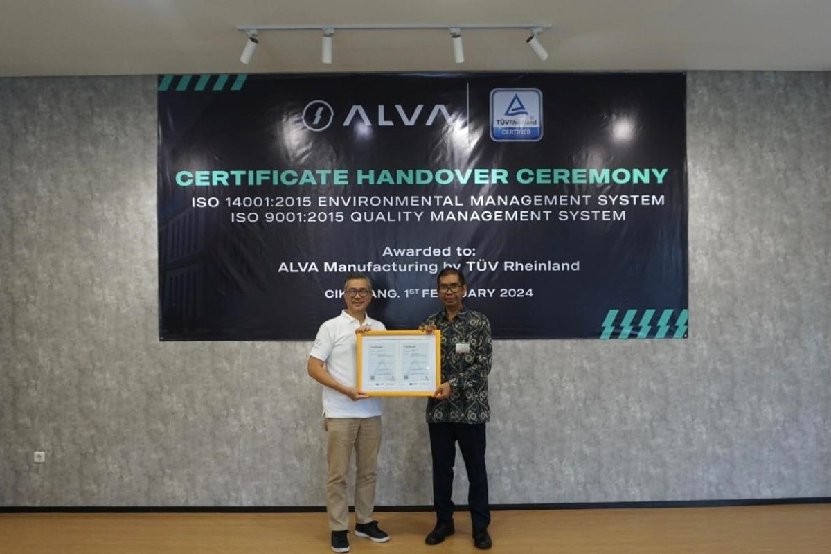 ALVA Jadi Manufatur E2V Terdepan Serta Sukses Capai ISO 9001 dan ISO 14001