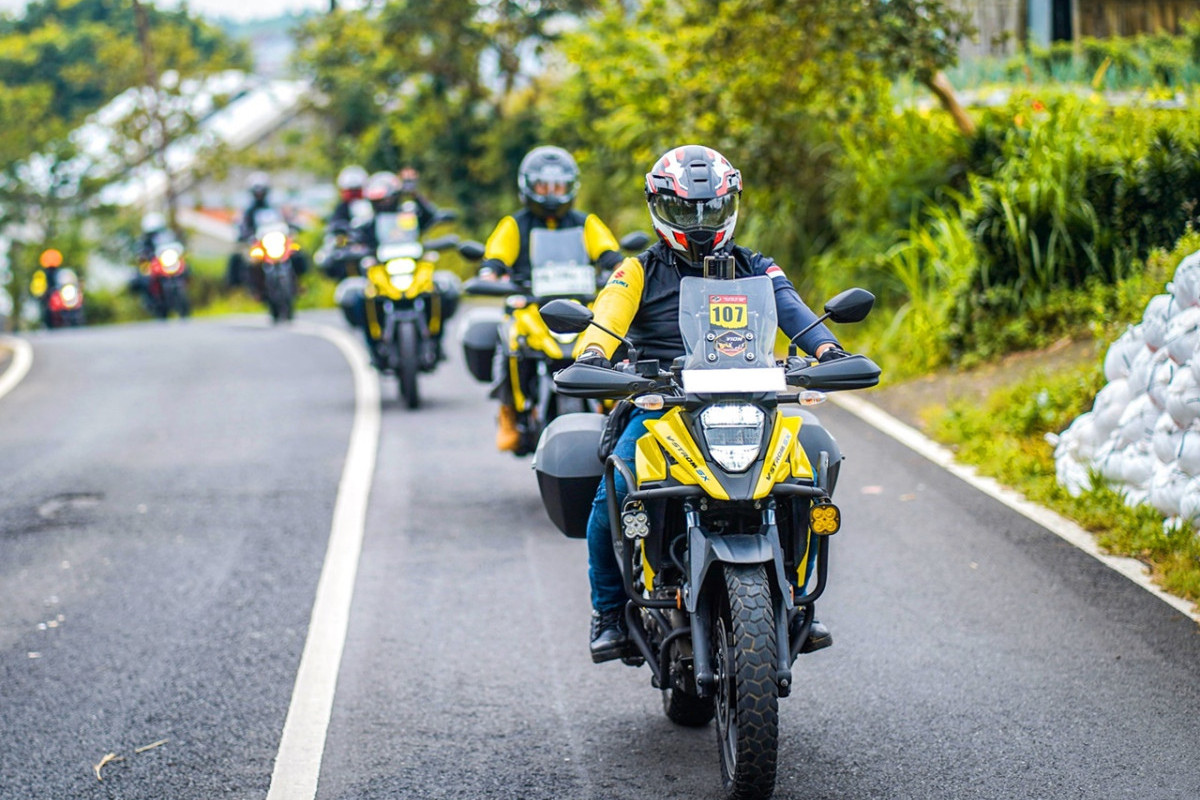 Pererat Silaturahmi dan Solidaritas, Komunitas V-Strom Indonesia Gelar Touring Akbar Tahunan di Kota Tegal
