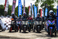 Sirkuit Sentul Jadi Ajang Pembuktian Puluhan Awak Media Merasakan Sensasi Berkendara Dengan Super Scooter Yamaha Alpha