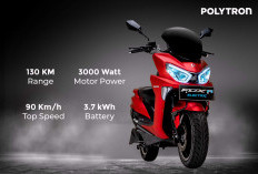 Desain Mirip NMAX, Simak Harga dan Spesifikasi Motor Listrik Polytron Fox R 