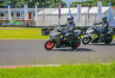 AEROX TRACK DAY, Jadi Ajang Pembuktian Sensasi Berkendara Dengan Super Sport AEROX ALPHA di Lintasan Sirkuit