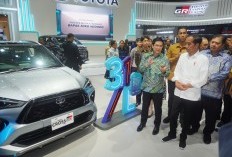 FOTO-FOTO : Presiden Joko Widodo Tertarik Yaris Cross HEV